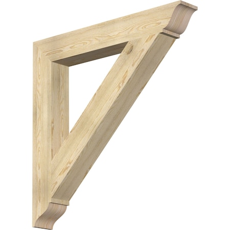Ekena Millwork Traditional Traditional Rough Sawn Bracket, Douglas Fir, 6"W x 44"D x 44"H BKT06X44X44TRA01RDF